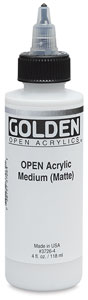 Acrylic Medium, Matte, 4 oz Bottle