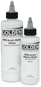 Acrylic Medium, Gloss, 8 oz and 4 oz Bottles