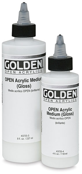 Acrylic Medium, Gloss, 8 oz and 4 oz Bottles