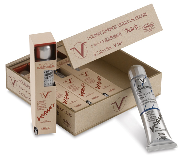 Vernet Superior Artists' Oil Colors, Set of 5