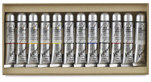 Vernet Superior Artists' Oil Colors, Set of 12