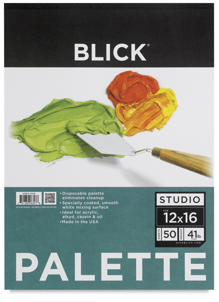 Disposable Palette Paper Pad, 50 Sheets,12" &times; 16"