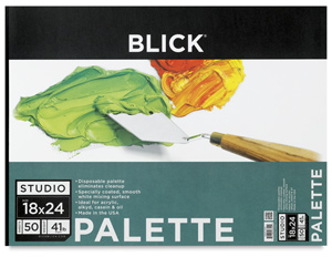 Disposable Palette Paper Pad, 50 Sheets, 18" &times; 24"