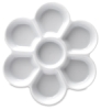 7-Well Flower Palette