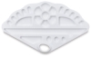Yasutomo Fan-Shaped Plastic Palette