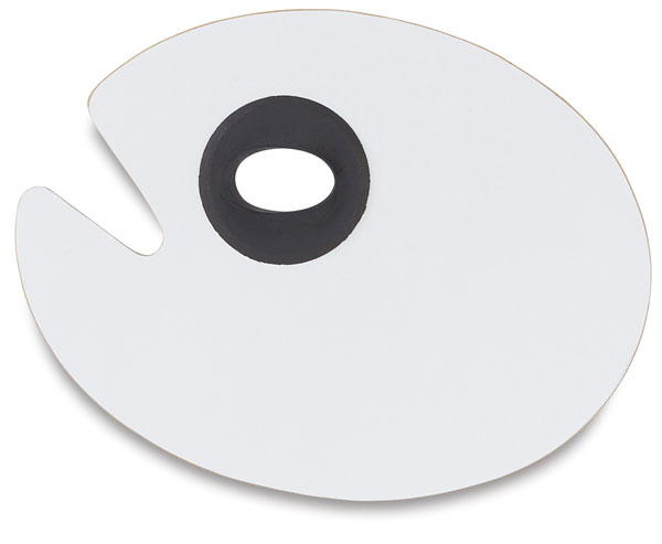 White Melamine Palette, Oval