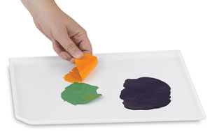 Rectangular Tray, Shown in Use
