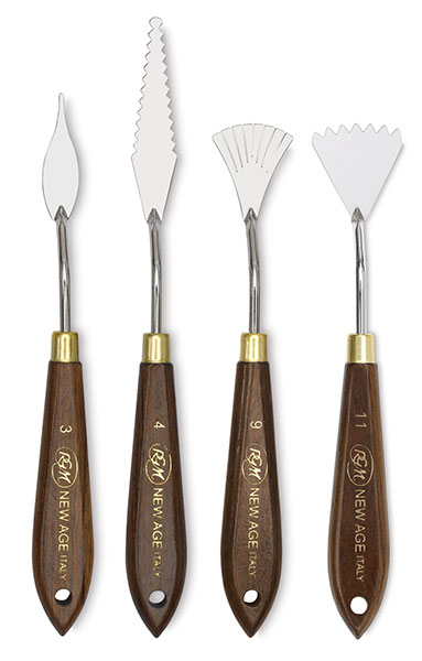 New Age Painting Knives, Set of 4