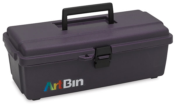 Artworx 1-Tray Art/Craft Box, Black Orchid