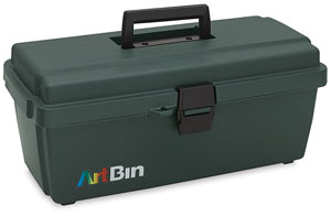 Artworx 1-Tray Art/Craft Box, Evergreen