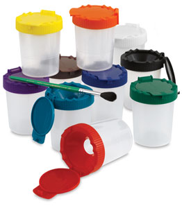 No-Spill Paint Cups, Set of 10