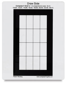  8" &times; 10" , Single Grid 1:2