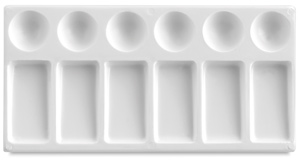 Plastic Palette Tray, 9" &times; 4&frac34;"