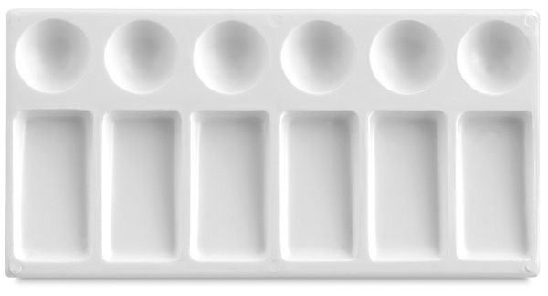 Plastic Palette Tray, 9" &times; 4&frac34;"