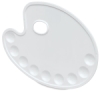 Oval Plastic Palette, 9 Round Wells