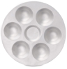 Round Aluminum Palette, 6 Wells