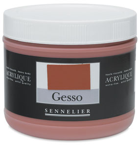Acrylic Gesso, Red Ochre