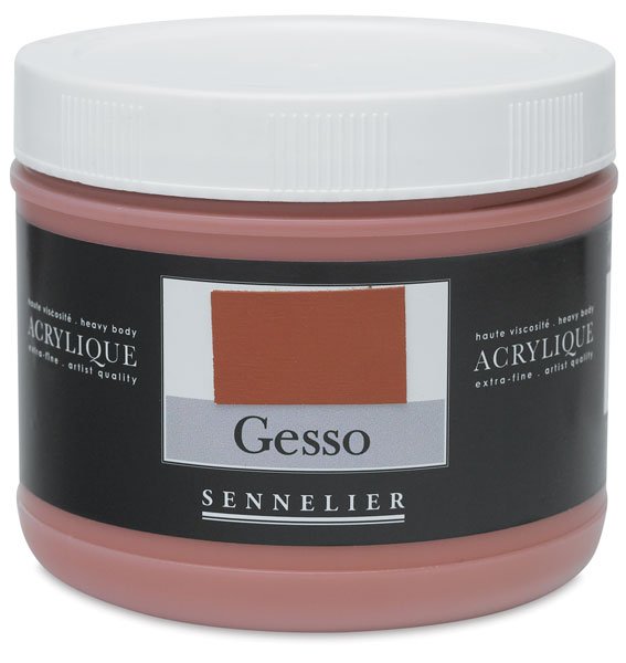 Acrylic Gesso, Red Ochre