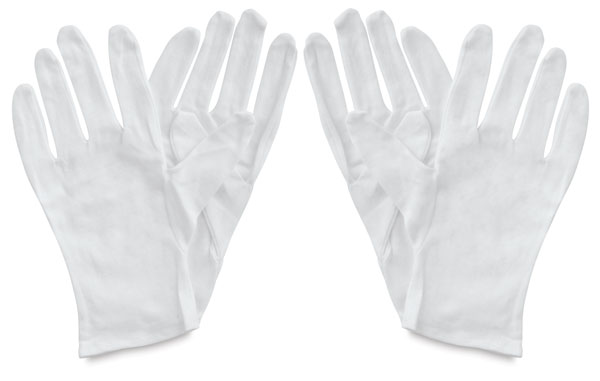 Cotton Gloves, Pkg of 4