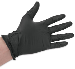 Black Vinyl Gloves, Pkg of 10&nbsp; NEW! 