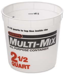 Plastic Tub, 2&frac12; Quart