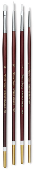 White Sable Pack I,  Set of 4 Brushes