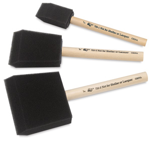 1", 2", and 3" Foam Brushes
