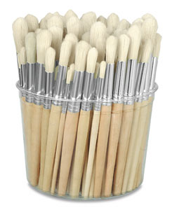 Tub of 144 Brushes, Round