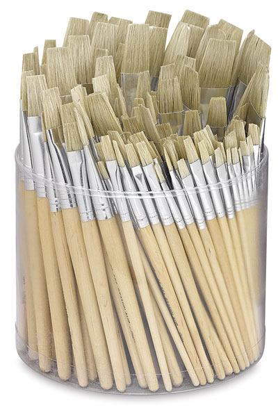 Tub of 144 Brushes, Flat