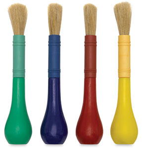 Easy Grip Brushes, Pkg of 4