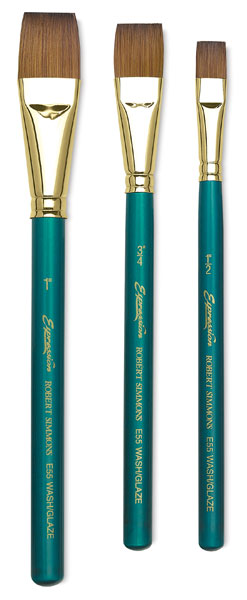Flat Wash Glaze Brushes