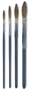 Round Lettering Brushes