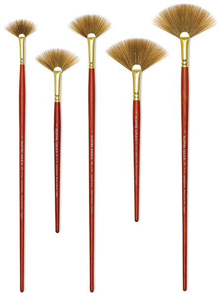 Long and Short Handle Fan Brushes