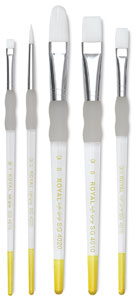 White Taklon Set of 5