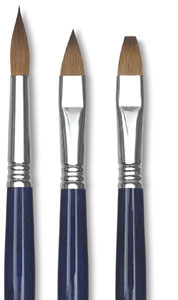 Kolinsky Sable Oil Brushes