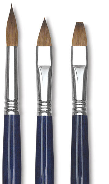 Kolinsky Sable Oil Brushes
