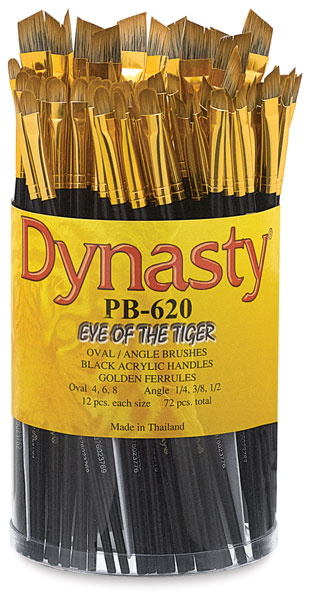 Filberts and Angulars, 72 Brush Assortment