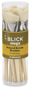 Mega Natural Bristle, Set of 12