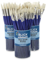 Blick Scholastic White Bristle Canisters