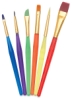 Children's Assorted Taklon Brushes, Set of 6