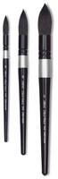 Silver Brush Black Velvet Jumbo Round