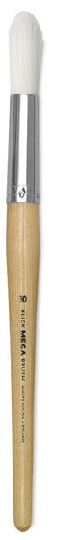 Mega White Synthetic Round
