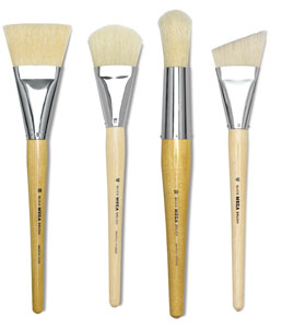 Flat, Filbert, Round, and Angular Brushes