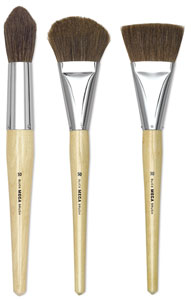 Round, Filbert, and Bright Brushes