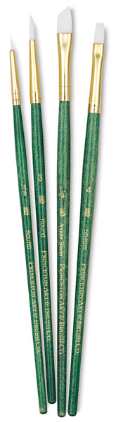 White Taklon, Set of 4 (#9117)