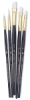 White Taklon, Set of 5 (#9136)