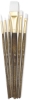 White Taklon, Set of 6 (#9140)