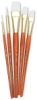 White Taklon, Set of 5 (#9151)