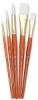 White Taklon, Set of 5 (#9152)