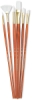 White Taklon, Set of 6 (#9156)